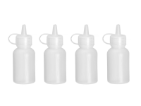 Mini saus dispenser - set van 4 stuks., HENDI, 0,03L, Transparant, ⌀30x(H)85mm