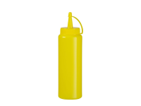 Dispenser flacon, HENDI, 0,7L, Geel, ⌀70x(H)240mm