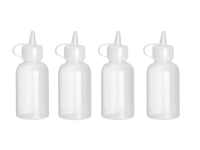 Mini saus dispenser - set van 4 stuks., HENDI, 0,05L, Transparant, ⌀35x(H)100mm
