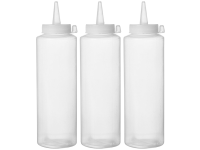 Dispenser flacon sets - 3 st., HENDI, 0,2L, Transparant, 3 st., ⌀50x(H)185mm
