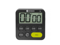 Timer, HENDI, Zwart, 82x20x(H)88mm