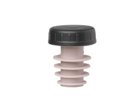 Stopper met dop – 6 stuks., BarUp, Zwart, 6 st., ⌀xmm