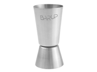 Barmaatje 20/40 ml, BarUp, Zilver, ⌀40x(H)80mm, Rond