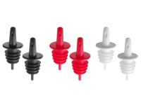 Doorschenkers, BarUp, 2 zwart, 2 wit, 2 rood, Rood, 6 st