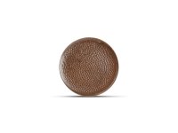 Plat bord 15,5cm gehamerd copper Brass