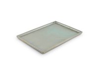 Serveerschaal 28,5x20xH1,5cm turquoise Structo