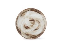 Plat bord 27cm brown Brush