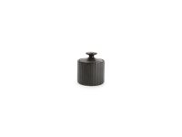 Pot met deksel 6,5xH7,5cm black Aurora