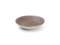 Diep bord 21,5x4,5cm aubergine Mosaic