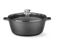 Braadpan met antiaanbaklaag, HENDI, 7,5L, Zwart, 387x310x(H)130mm