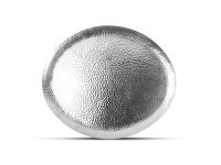 Serveerschaal 34x29cm metaal silver Brass