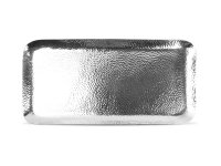 Serveerschaal 44x21cm metaal silver Brass