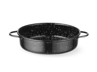 Braadpan, geëmailleerd, HENDI, Zwart, ⌀160x(H)45mm, Rond