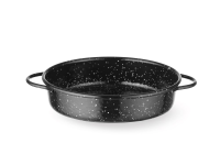 Braadpan, geëmailleerd, HENDI, Zwart, ⌀200x(H)45mm, Rond
