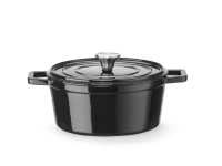 Braadpan geëmailleerd gietijzer, HENDI, 3,7L, Zwart, 317x240x(H)105mm