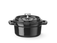 Braadpan geëmailleerd gietijzer, HENDI, 0,27L, Zwart, 130x100x(H)48mm