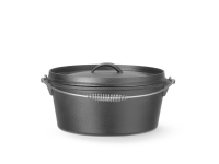 Gietijzeren pan, HENDI, 7,2L, Zwart, ⌀310x(H)130mm, Rond