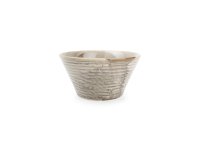 Kom 18xH9cm conisch grey Line