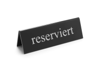 Tafelstandaard gereserveerd, HENDI, reserviert, 130x30x(H)38mm