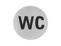 Deurschildjes, HENDI, Toilet, ⌀75mm