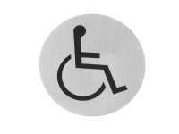 Deurschildjes, HENDI, Rolstoel, ⌀75mm