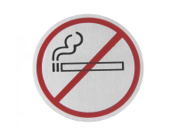 Muurschildjes rond, HENDI, Niet roken, ⌀75mm