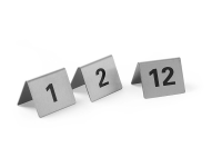 Tafelstandaard nummers, HENDI, Nummers 1-12, 50x35x(H)40mm