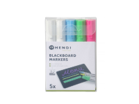 Krijtstiften 6 mm, HENDI, 1 roze, 1 groene, 1 blauwe en 2 witte stiften