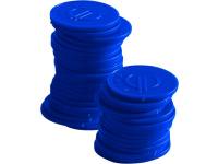 Consumptiemunten - 100 st., BarUp, Blauw, 100 st., ⌀25mm