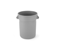 Ronde afvalbak, AmerBox, 120L, Lichtgrijs, ⌀550x(H)690mm
