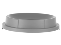 Open deksel voor ronde afvalbak, AmerBox, past op 691038, Lichtgrijs, ⌀570x(H)135mm