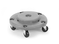 Trolley voor ronde afvalbak, AmerBox, past op 691038, Lichtgrijs, ⌀455x(H)165mm