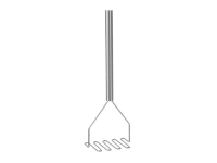 Pureestampers, HENDI, 810x200x(H)130mm