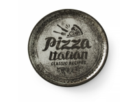 Pizzabord Recipe Collection zwart, HENDI, Zwart, ⌀330mm