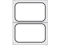 Traysealer matrix, HENDI, 2x container 178x113 mm