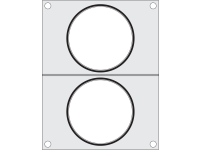 Traysealer matrix, HENDI, 2x soepcontainer ø115 mm