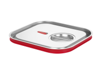Deksel voor GN containers met siliconenrand, HENDI, Kitchen Line, GN 2/3, 354x325mm