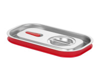 Deksel voor GN containers met siliconenrand, HENDI, Kitchen Line, GN 1/4, 265x162mm