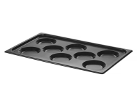 Bakplaat met antiaanbaklaag CONVECTOMAT EGGPLATE., HENDI, GN 1/1, Zwart, 530x325x(H)26mm