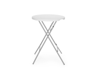 Statafel, AmerBox, Max. belasting 80 kg., Wit, ⌀800x(H)1100mm