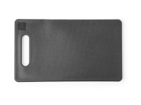 Snijplank met handgreep, HENDI, Zwart, 250x150mm