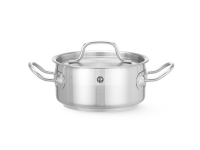 Kookpan laag - met deksel, HENDI, Profi Line, 1,5L, ⌀160x(H)75mm
