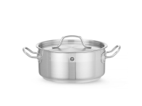 Kookpan laag - met deksel, HENDI, Profi Line, 2,8L, ⌀200x(H)90mm