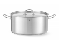 Kookpan laag - met deksel, HENDI, Kitchen Line, 11,9L, ⌀320x(H)150mm