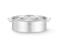 Laag kookpan - met deksel, HENDI, 8,5L, ⌀320x(H)139mm, Rond