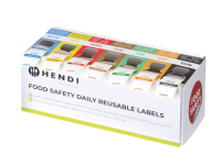 Set voedselveiligheidsstickers, multifunctioneel, eenvoudig verwijderbaar, met een dispenser, HENDI, 240x80x(H)100mm