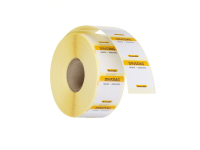 Voedselveiligheidsstickers, multifunctioneel, eenvoudig verwijderbaar , HENDI, Dinsdag, Geel, 1000 st., 25x25mm