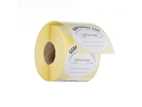 Voedselveiligheidsstickers, multifunctioneel, eenvoudig verwijderbaar, “GEBRUIKEN TOT”, HENDI, Wit, 500 st., ⌀50mm