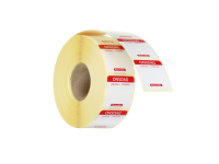 Voedselveiligheidsstickers, multifunctioneel, eenvoudig verwijderbaar , HENDI, Woensdag, Rood, 1000 st., 25x25mm