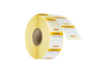 Voedselveiligheidsstickers, multifunctioneel, eenvoudig verwijderbaar , HENDI, Dinsdag, Geel, 1000 st., 25x25x(H)mm